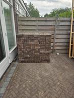 Ongeveer 15 m2 gebakken bruine dikformaten 8cm dik, Ophalen, Gebruikt, 10 m² of meer, Klinkers