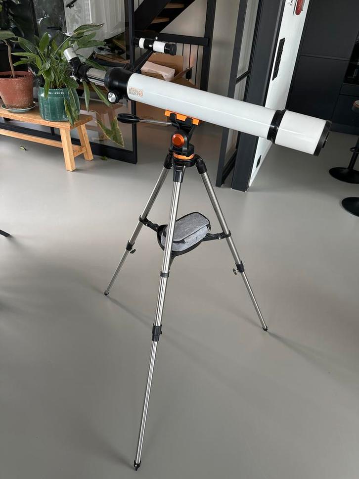 Telescoop - Klaar voor gebruik!, Audio, Tv en Foto, Optische apparatuur | Telescopen, Zo goed als nieuw, Lenzentelescoop (refractor)