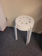 3 witte ikea krukjes, Ophalen, Zo goed als nieuw, Hout