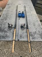 Twee Preston feederhengels 11’, Watersport en Boten, Hengelsport | Witvissen, Ophalen, Zo goed als nieuw, Complete set
