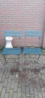 2 x bristo stoelen - tuinstoelen opklapbaar zithoogte 48 cm, Tuin en Terras, Tuinmeubel-accessoires, Gebruikt, Ophalen