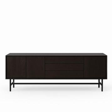Haluta - Dressoir Belvio - 205x75x42 - Zwart beschikbaar voor biedingen