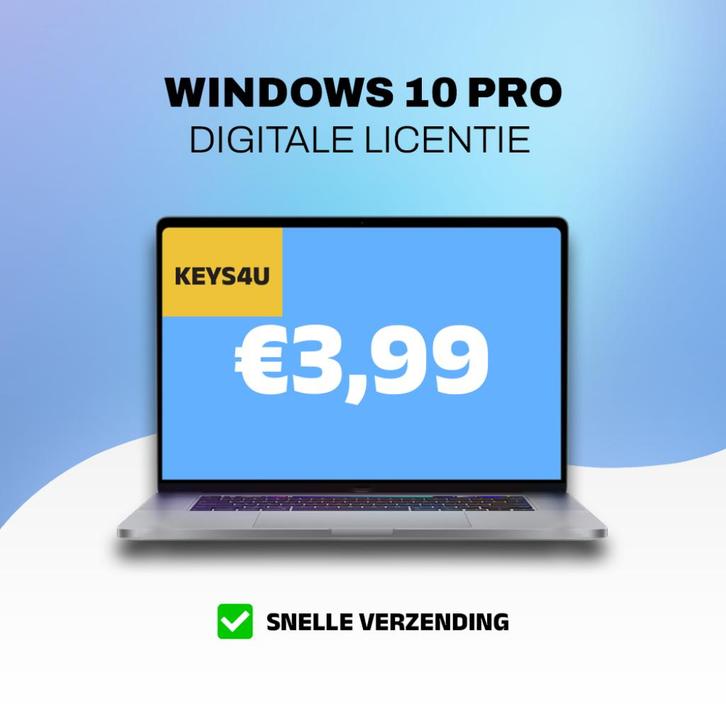 Windows 10 Pro Key Licentie Code - Direct Geleverd, Computers en Software, Besturingssoftware, Nieuw, Windows, Verzenden