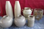 7 vazen beige / bruin tinten - div maten en soorten voor 5,-, Huis en Inrichting, Overige kleuren, Aardewerk of Porselein, Ophalen of Verzenden
