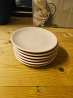 6 Lichtroze Gebaksborden van HEMA, Huis en Inrichting, Keuken | Servies, Ophalen of Verzenden, Zo goed als nieuw, Bord(en), Effen