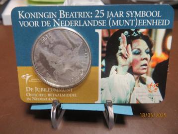 No.261- Coincard  Beatrix € 10,00 2008 Zilver munt beschikbaar voor biedingen