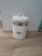 Prachtige antieke rijst pot met deksel. Rijstbus. Porselein., Antiek en Kunst, Ophalen of Verzenden