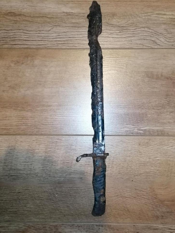 Duitse WO1 butcher bajonet watervondst, Verzamelen, Militaria | Tweede Wereldoorlog, Landmacht, Mes of Dolk, Duitsland, Ophalen of Verzenden