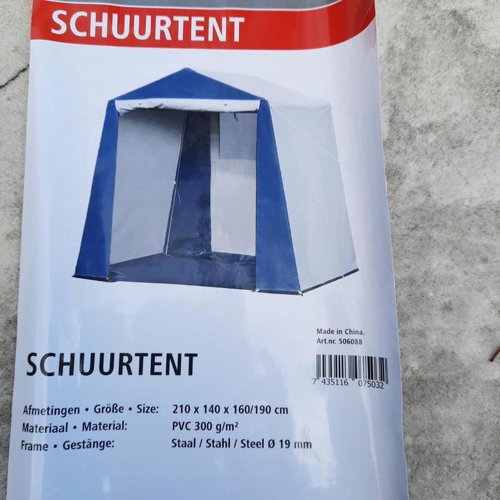 Schuurtent, Caravans en Kamperen, Tenten, tot en met 2, Nieuw, Ophalen