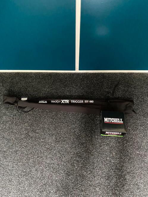 Arca tricksy XTR jerkbait 1,8m 0-60gr + Mitchell MX3 LP Reel, Watersport en Boten, Hengelsport | Roofvissen, Nieuw, Complete set