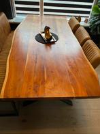 Mooie walnoten eettafel te koop 220x100x77, Ophalen, Zo goed als nieuw