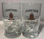 2 John Jameson & Son irish whisky glazen. Hoogte 11 cm., Ophalen of Verzenden, Zo goed als nieuw, Borrel- of Shotglas