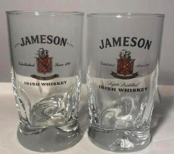 2 John Jameson & Son irish whisky glazen. Hoogte 11 cm. beschikbaar voor biedingen