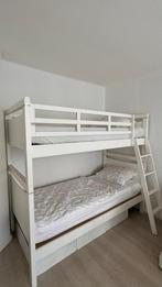 Witte stapelbed, 90 cm, Tweepersoons, Ophalen of Verzenden, Zo goed als nieuw