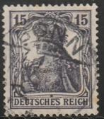 Duitsland 1917 101 Germania 15p, Gest, Postzegels en Munten, Postzegels | Europa | Duitsland, Ophalen of Verzenden, Duitse Keizerrijk