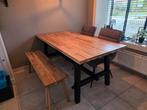 Ikea Skogsta tafel - Robuust en stijlvol!, Ophalen, Eikenhout, 100 tot 150 cm, Scandinavisch
