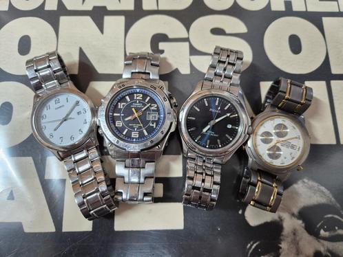 Lot vintage horloges, verzameling, Citizen, Casio, Pulsar, Sieraden, Tassen en Uiterlijk, Horloges | Heren, Gebruikt, Polshorloge