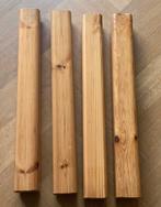 GRATIS!! Grenen balken - 4 stuks - 53,5 cm x 6,5 cm x 6,5 cm, Doe-het-zelf en Verbouw, Hout en Planken, Geïmpregneerd, Gebruikt