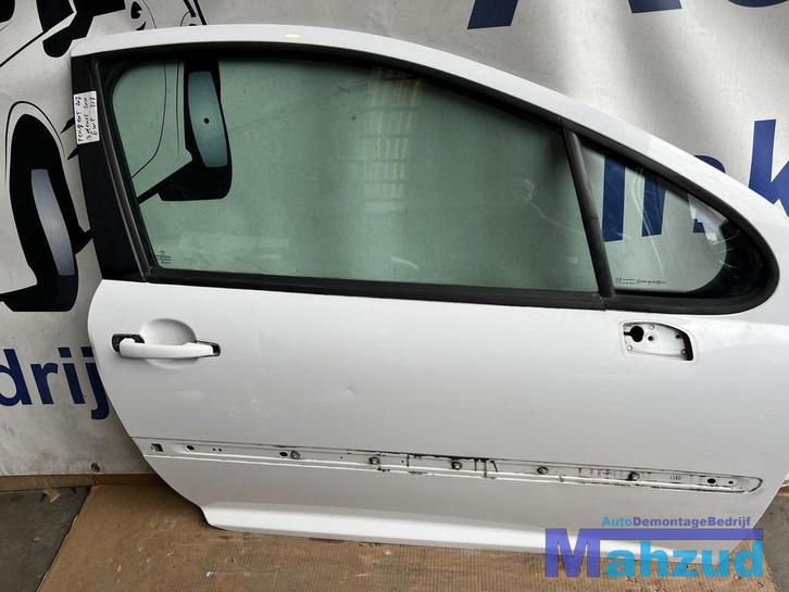 PEUGEOT 207 WIT Rechts rechter deur portier 3 deurs, Auto-onderdelen, Carrosserie en Plaatwerk, Deur, Peugeot, Gebruikt, Ophalen
