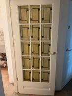 2 Glas in Lood Binnendeuren met Beslag, Ophalen, Gebruikt, 80 tot 100 cm, Binnendeur