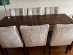 Complete eethoek, tafel plus 6 stoelen, nieuwe staat., Huis en Inrichting, Complete eetkamers, Ophalen, Zo goed als nieuw, 6 tot 8 stoelen