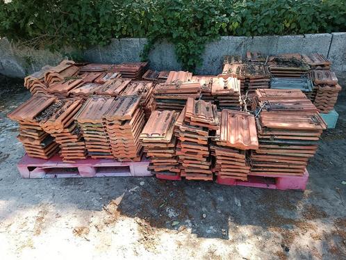 Kurstjens dakpannen vlakke mulden gebruikt ca 500 stuks, Doe-het-zelf en Verbouw, Dakpannen en Dakbedekking, Gebruikt, Dakpannen
