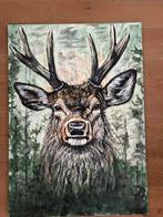 Wildlife schilderij 50  70 cm acryl, Ophalen of Verzenden, Zo goed als nieuw, Schilderij, 50 tot 75 cm