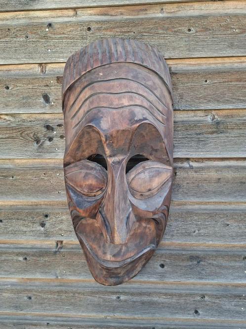 Handgemaakt Mexicaans houten masker beeld, Antiek en Kunst, Kunst | Beelden en Houtsnijwerken, Ophalen