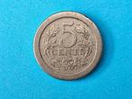 5 cent uit 1907, Verzenden, Koningin Wilhelmina, 5 cent, Losse munt