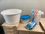 Stucadoors Knauf pleistergips, topfinish, spraykontakt, kuip, Ophalen, Zo goed als nieuw