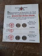 4 Florijnen + 3 Poortbewijzen Amsterdam 700 Jaar, Postzegels en Munten, Munten | Nederland, Ophalen of Verzenden, Koningin Juliana