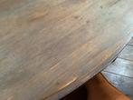 Massief eiken ronde tafel, doorsnee 2.50 cm, Ophalen, Gebruikt, Rond, 200 cm of meer