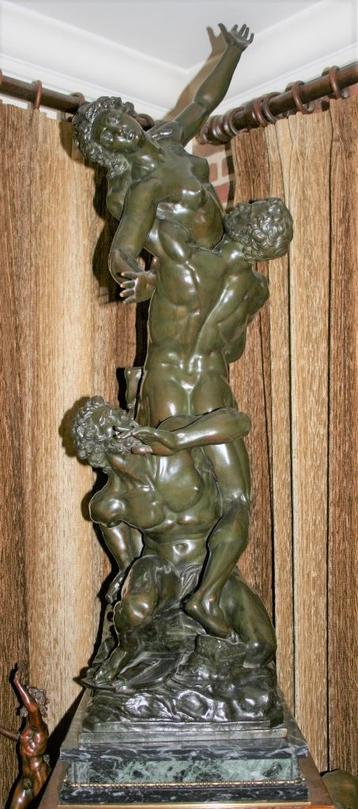 Sabijnse Maagdenroof brons gesigneerd Jean Giambologna beschikbaar voor biedingen