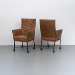 8x Montis Chaplin eetkamerstoelen Buffalo Leder, Ophalen of Verzenden, Zo goed als nieuw