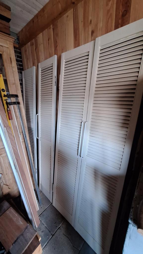 4 Leuke louvre deurtjes, Doe-het-zelf en Verbouw, Deuren en Horren, Ophalen of Verzenden