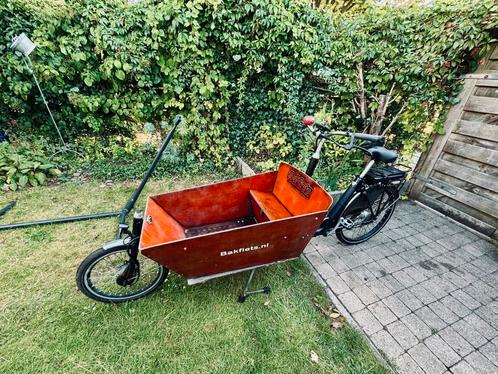 Bakfiets NL electrische bakfiets cargo long, Fietsen en Brommers, Fietsen | Bakfietsen, Gebruikt, Overige merken, 2 kinderen, Elektrisch