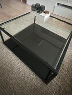 Salontafel glas, Gebruikt, 100 tot 150 cm, Vierkant, Glas