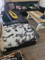 zwarte hoekbank van Ikea., Ophalen, Gebruikt, 125 cm of meer, 125 cm of meer