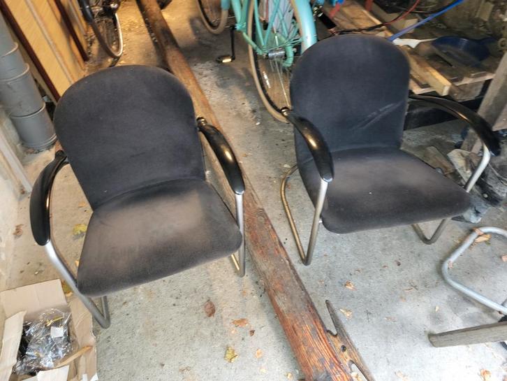 Gispen Stoeltjes - Set van 2, Huis en Inrichting, Stoelen, Gebruikt, Twee, Ophalen