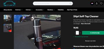 Stipt polish point cabrio dak set beschikbaar voor biedingen