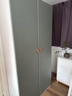 Pax kledingkast wit met groene deuren, Ophalen, Overige materialen, Gebruikt, 100 tot 150 cm