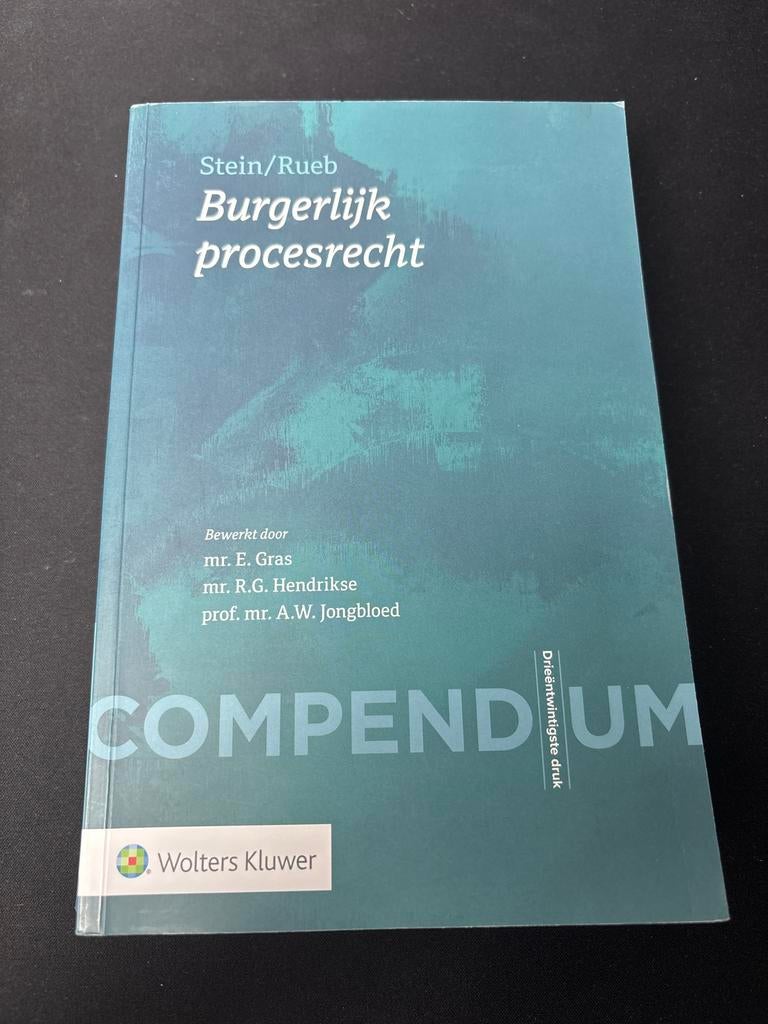 Burgerlijk procesrecht - Stein/Rueb Compendium, Boeken, Verzenden, Alpha, Zo goed als nieuw, WO