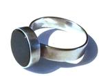 STERLING ZILVEREN ONYX RING #925, Sieraden, Tassen en Uiterlijk, Ringen, Verzenden, 19 tot 20, Nieuw, Dame of Heer