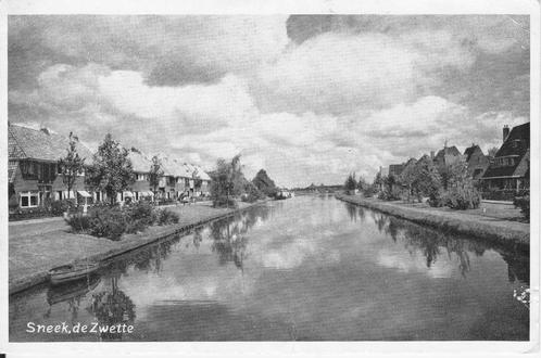 SNEEK - DE ZWETTE -   +/- 1960, Verzamelen, Ansichtkaarten | Nederland, Ongelopen, Friesland, 1960 tot 1980, Ophalen of Verzenden