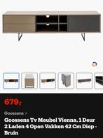Te koop! Moderne hoogglans TV-meubel/kast van Goossens, Huis en Inrichting, Gebruikt, 150 tot 200 cm, Ophalen of Verzenden, Minder dan 100 cm