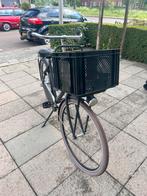Zwarte Dutchflavor Spedition 3 damesfiets, met krat, Ophalen, Zo goed als nieuw, Handrem