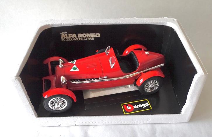 Alfa Romeo 8C 2300 Monza 1931 Burago 3014, Hobby en Vrije tijd, Modelauto's | 1:18, Gebruikt, Bburago, Ophalen of Verzenden
