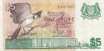 S6-BAN-0023 Singapore 5 dollar 1976   VF/XF P10, Postzegels en Munten, Bankbiljetten | Azië, Zuidoost-Azië, Verzenden