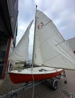Flying Junior Zeilboot met Trailer - Hollandse IJssel, Watersport en Boten, Open zeilboten, Ophalen, Geen motor, Gebruikt, Overige brandstoffen