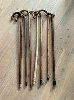 7 VINTAGE  HOUTEN WANDELSTOKKEN, Ophalen of Verzenden, Gebruikt